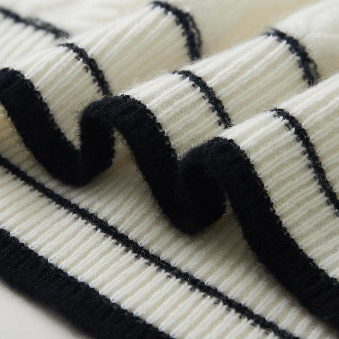 Maglione da Uomo in Maglia con Collo Tondo e Dettagli a Costine | Altivaro