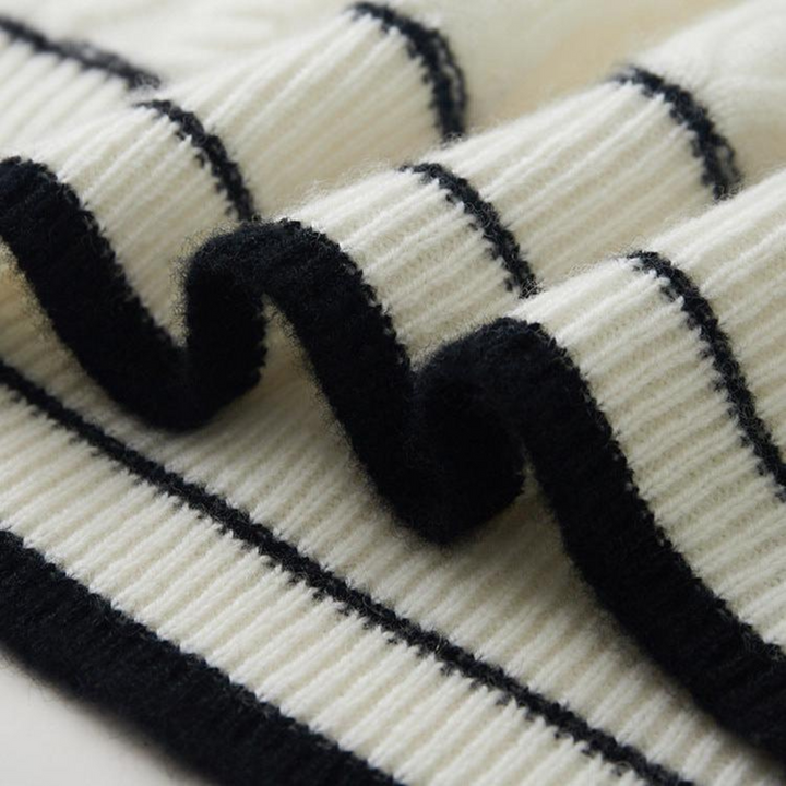 Maglione da Uomo in Maglia con Collo Tondo e Dettagli a Costine | Altivaro