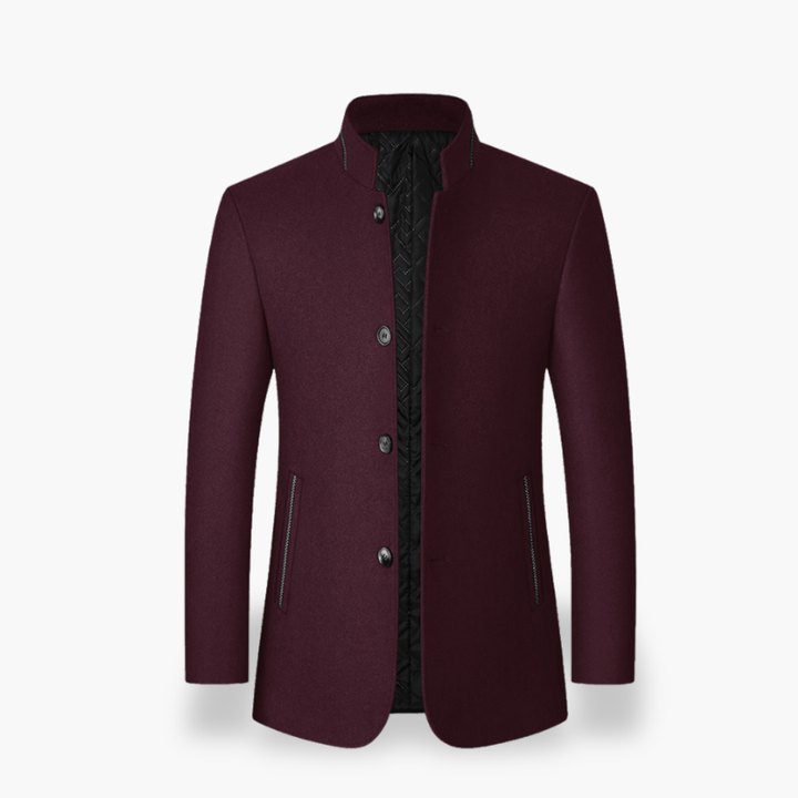 Men's Jacket in Fabric with Collar and Buttons | Altivaro