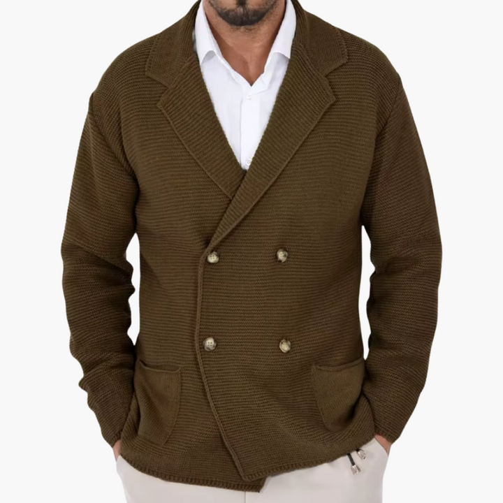 Giacca Doppiopetto Uomo in Maglia Cotone | Altivaro