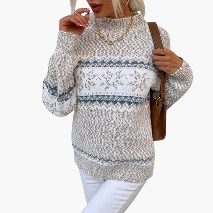 Maglione Donna Jacquard Lana Invernale | Altivaro