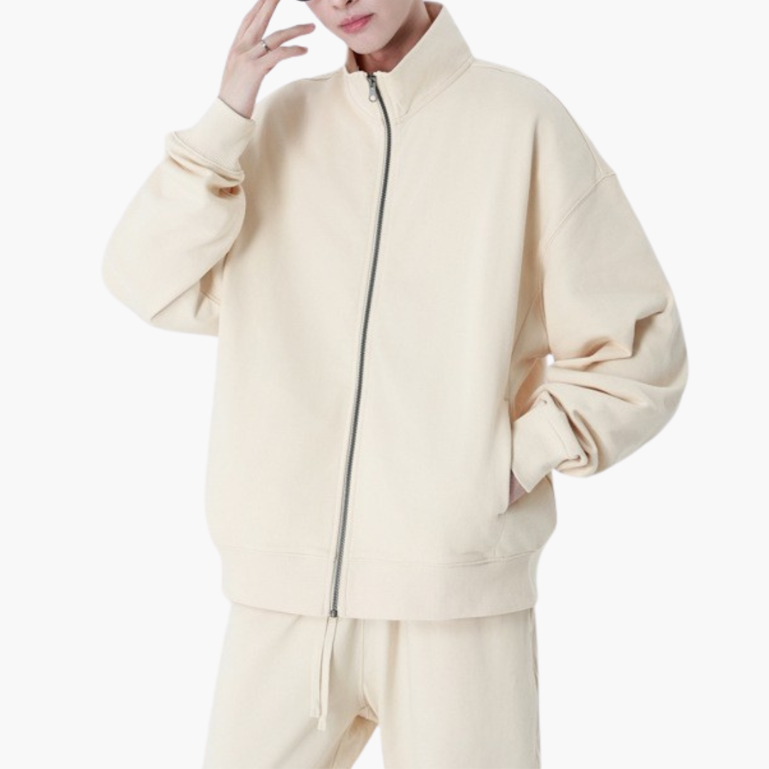 Felpa in cotone zip-up per uomo | Altivaro
