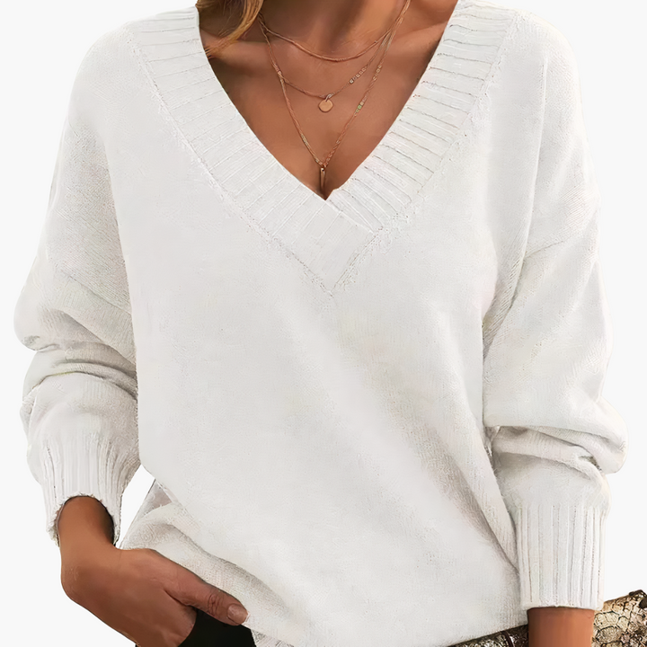 Maglione Donna Viscosa Collo a V | Altivaro