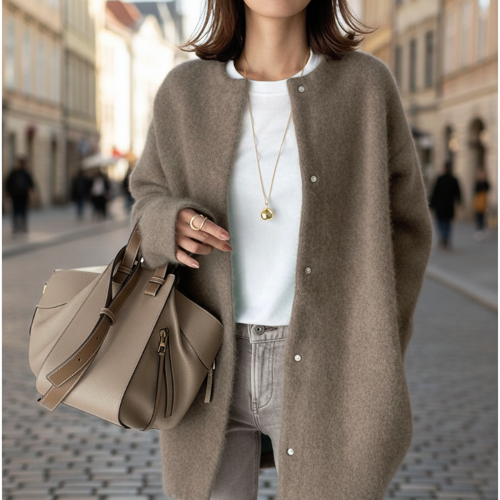 Cardigan Donna in Tessuto Morbido con Bottoni | Altivaro