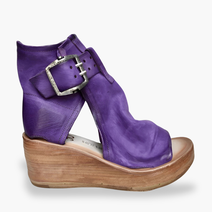 Women's Wedge Sandals Orthopedic in Leather | Altivaro