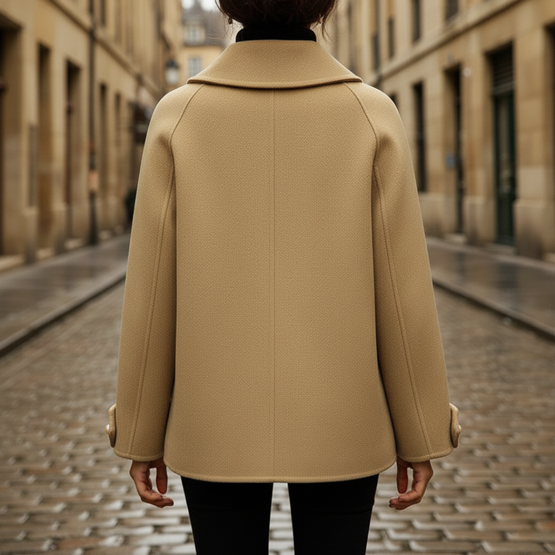 Cappotto donna con bottoni perla | Altivaro