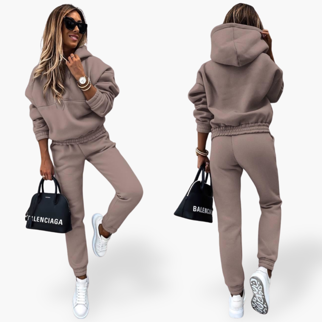 Completo Sportivo Donna con Felpa con Cappuccio e Pantaloni | Altivaro