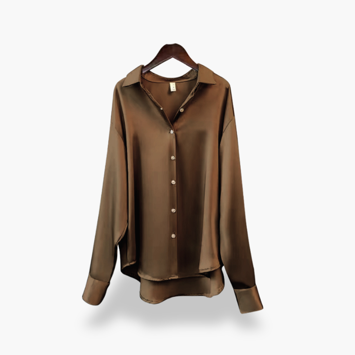 Camicia Donna in Raso a Maniche Lunghe | Altivaro