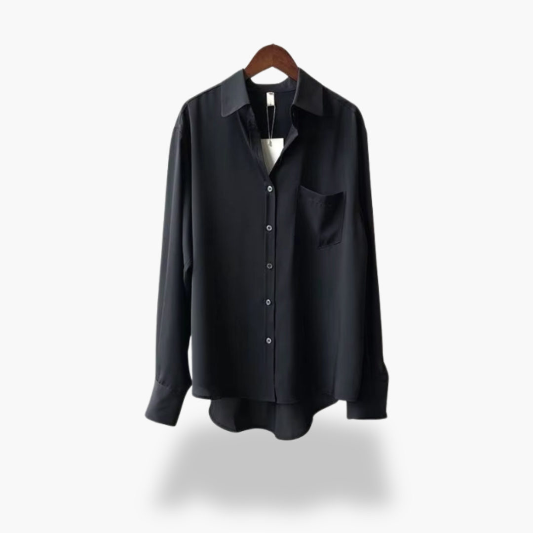 Camicia da Donna in Seta con Colletto e Taschino | Altivaro