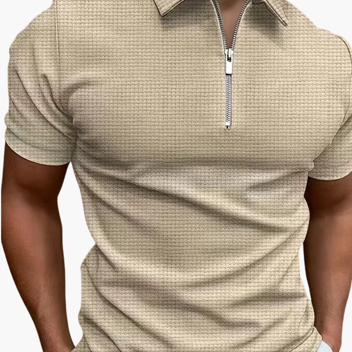 Polo Uomo Mezza Zip in Maglia Estiva | Altivaro