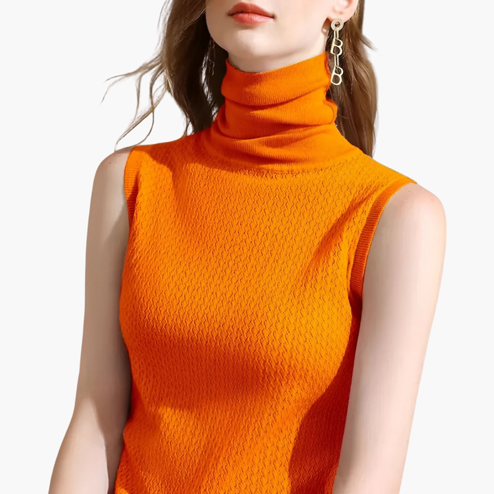 Top Dolcevita Senza Maniche da Donna in Maglia | Altivaro