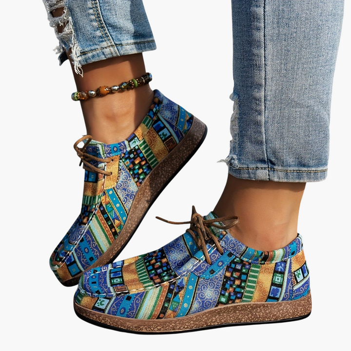 Scarpe ortopediche donna in tessuto multicolore casual comode | Altivaro