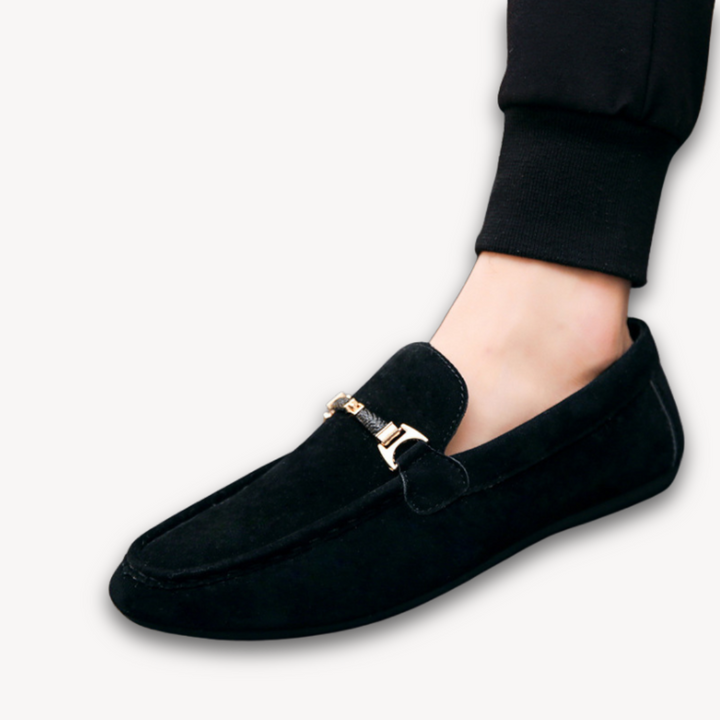 Mocassini Uomo Eleganti Neri Slip On | Altivaro-Altivaro