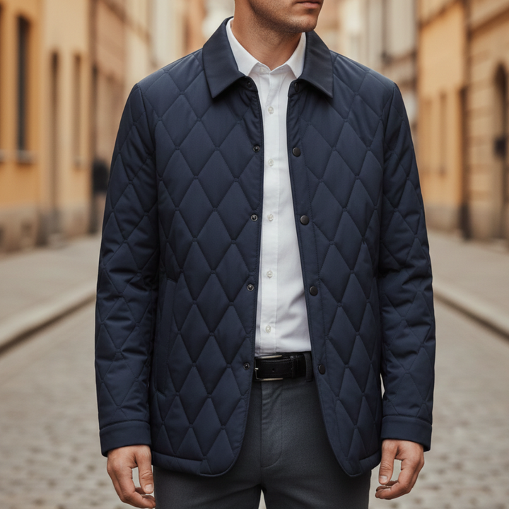 Steppjacke für Herren aus elegantem Stoff | Altivaro