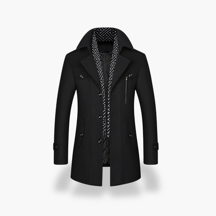 Cappotto Uomo con Bottoni e Dettagli | Altivaro