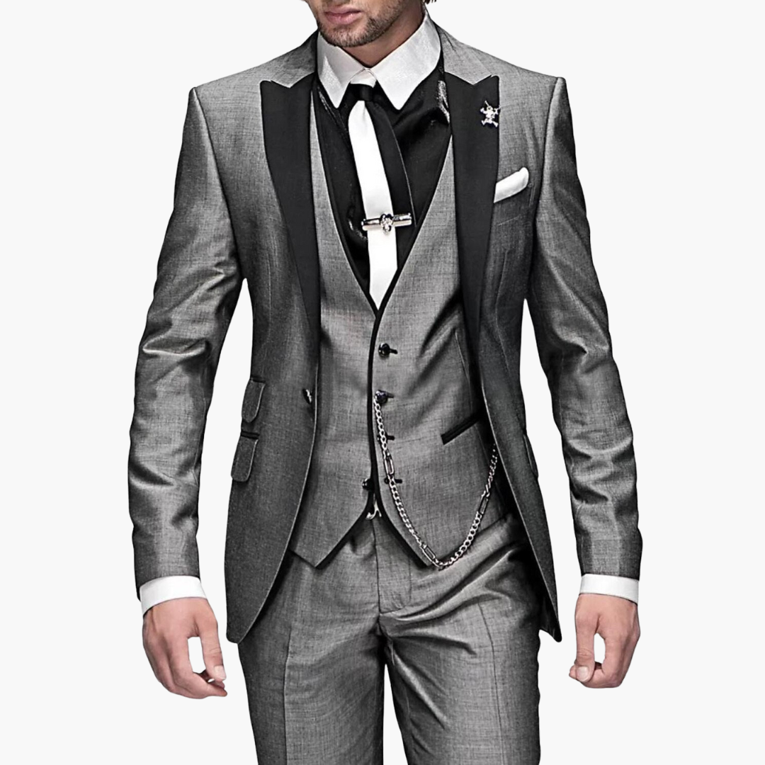 Abito Uomo con Giacca e Pantaloni Slim Fit in Lino | Altivaro