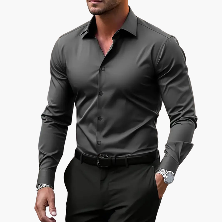 Camicia Uomo Slim Fit Elegante Maniche Lunghe | Altivaro
