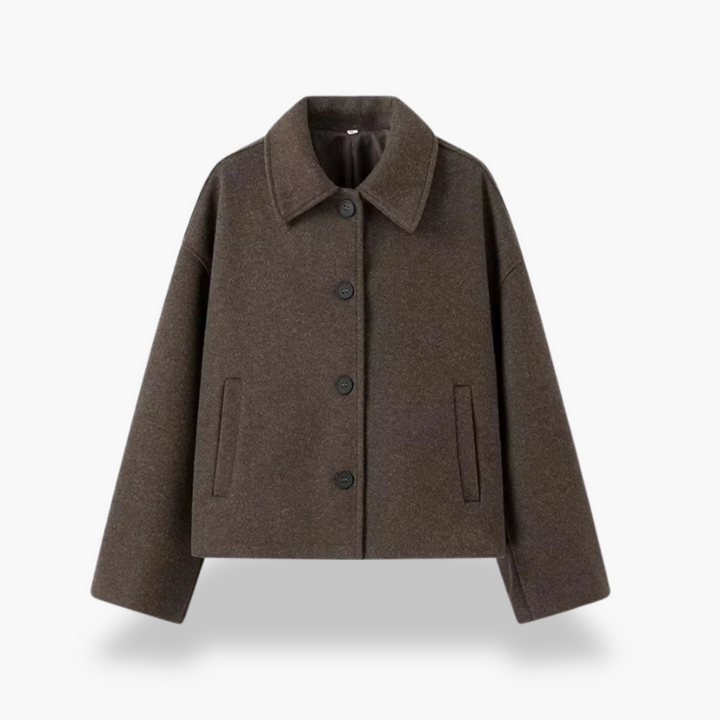 Giacca Marrone Donna in Lana e Cotone | Altivaro