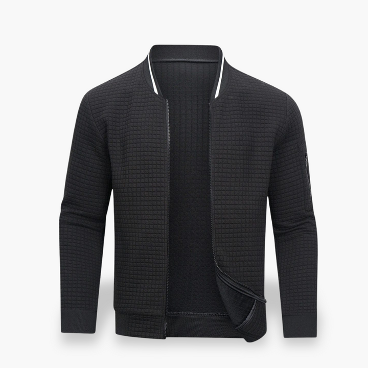 Giacca Uomo con Zip in Piqué | Altivaro