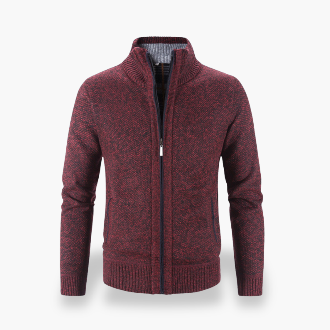 Cardigan Uomo Lana con Zip | Altivaro
