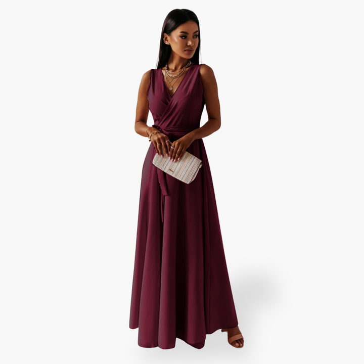 Abito lungo elegante senza maniche da donna | Altivaro