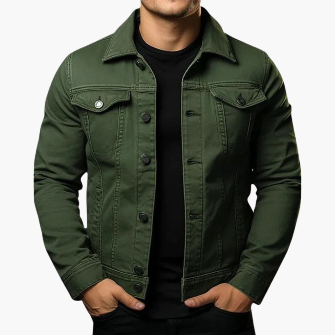 Giacca Uomo Slim Fit in Denim Cotone Casual | Altivaro