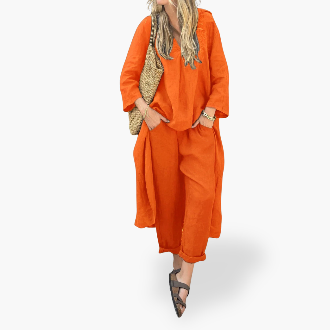 Camicia e Pantaloni in Lino Donna | Altivaro