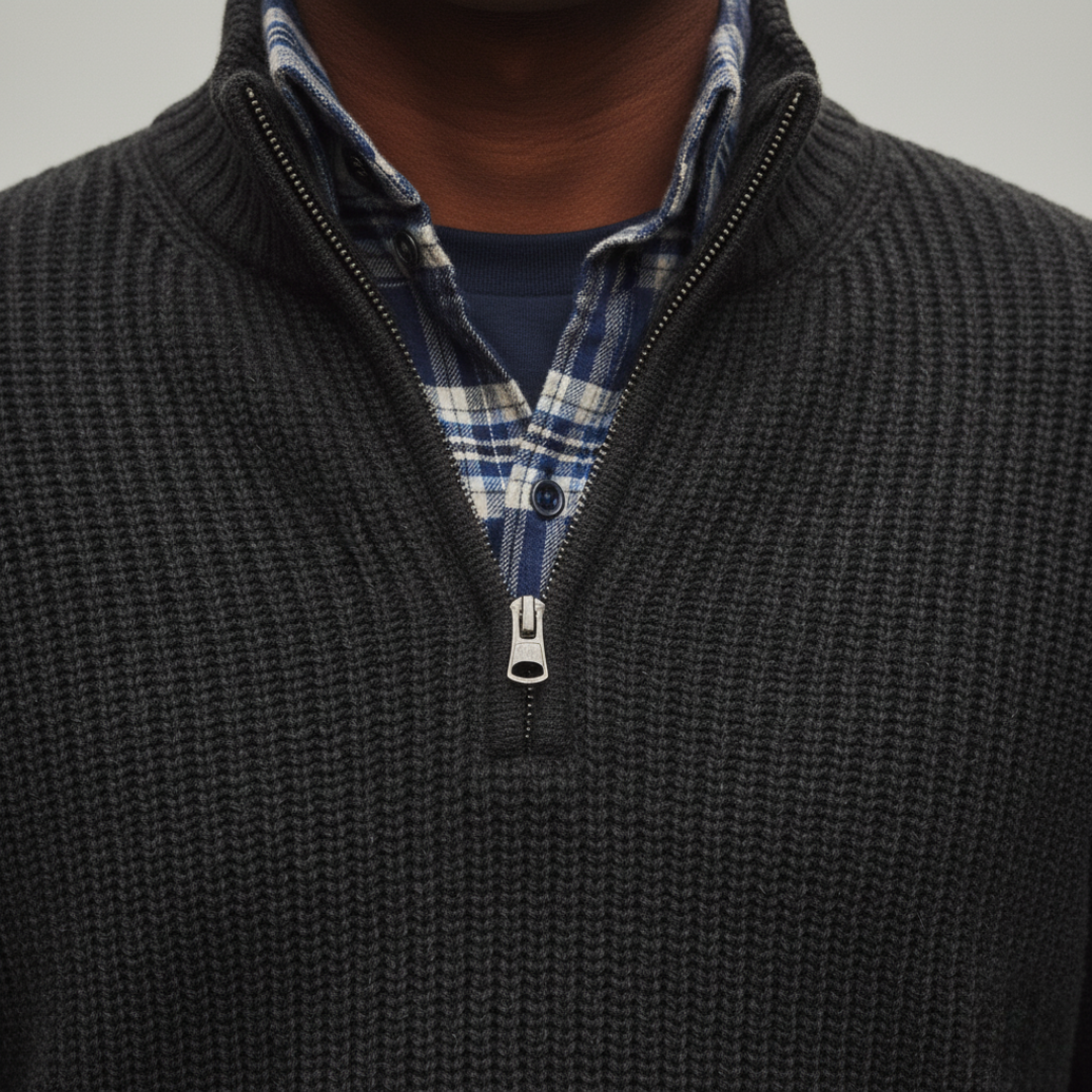 Herren Wollzip-Pullover | Altivaro