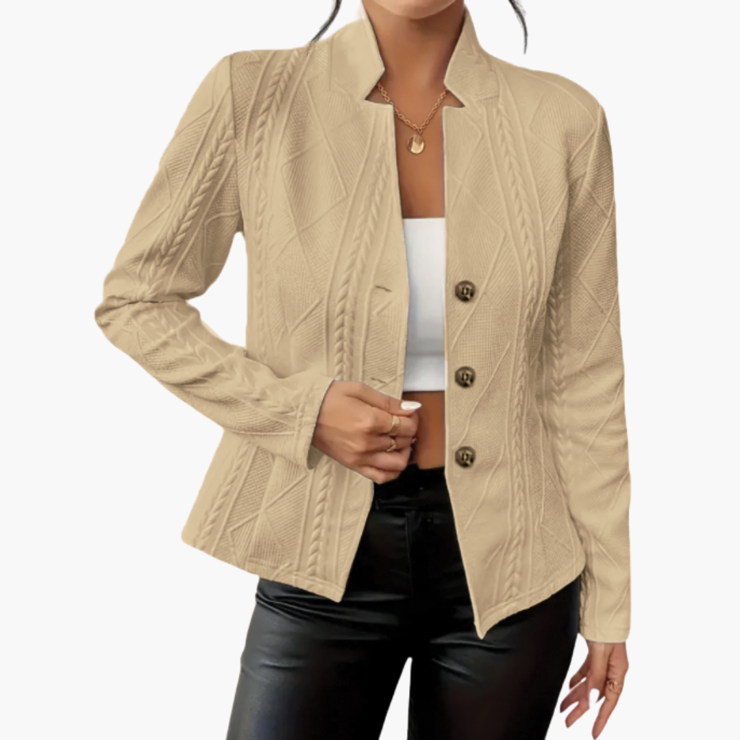 Lightweight Knit Jacket with Buttons for Women | Altivaro