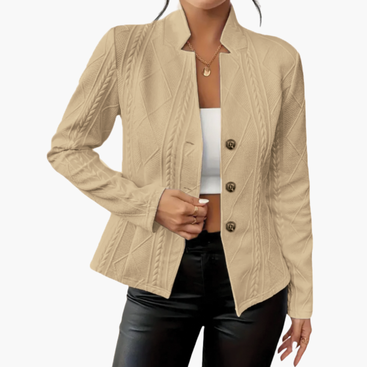 Lightweight Knit Jacket with Buttons for Women | Altivaro