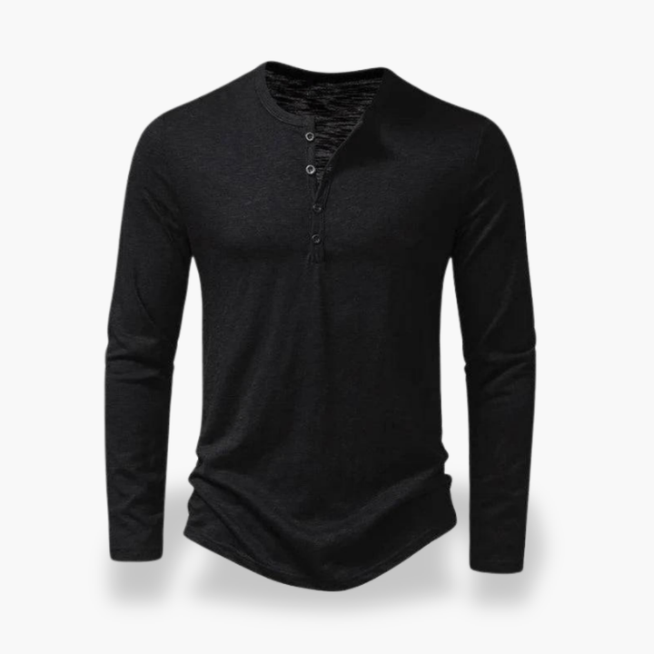 Maglia Uomo Henley Manica Lunga Casual Slim | Altivaro-Altivaro