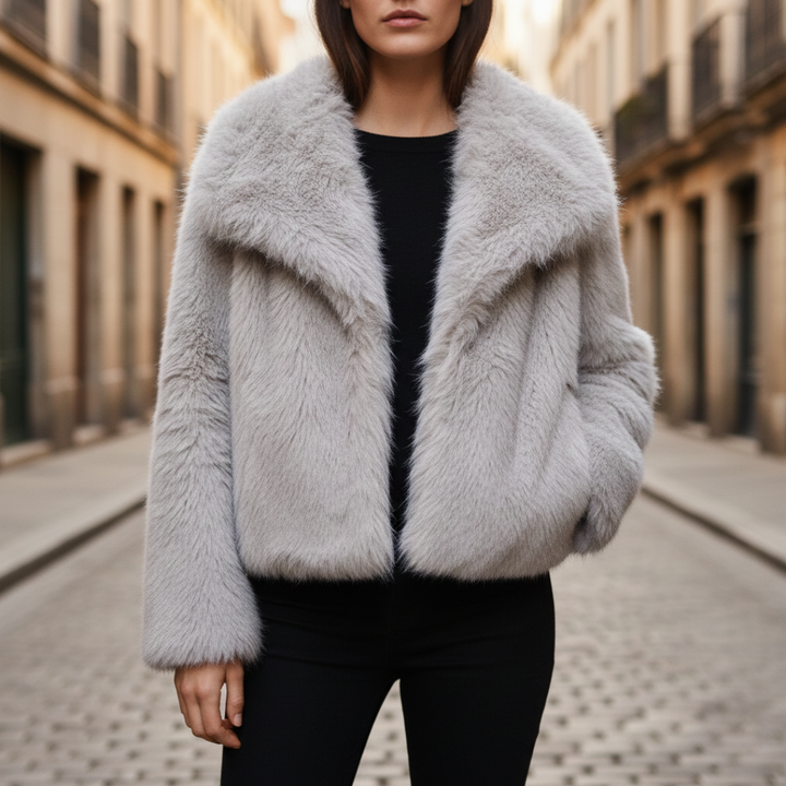 Pelliccia sintetica donna corta elegante | Altivaro