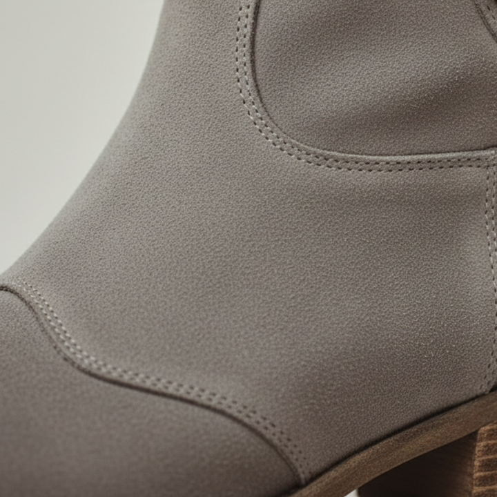 Orthopädische Stiefel aus Leder mit niedrigem Absatz für Damen | Altivaro