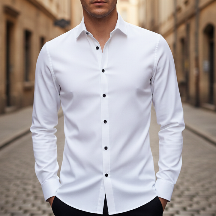 Camicia Uomo Slim Fit Cotone Manica Lunga | Altivaro