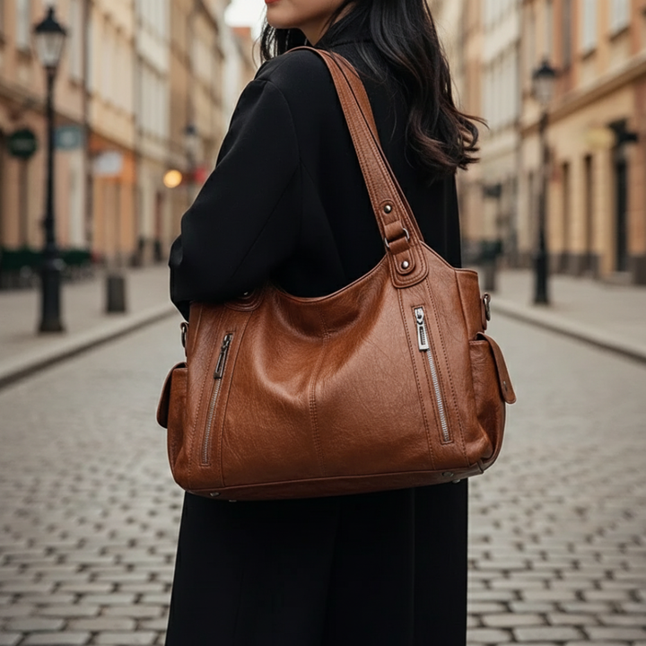 Borsa Donna in Pelle con Manici e Cintura Regolabile | Altivaro