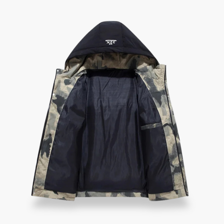 Giacca Puffer Uomo con Cappuccio e Tasche | Altivaro