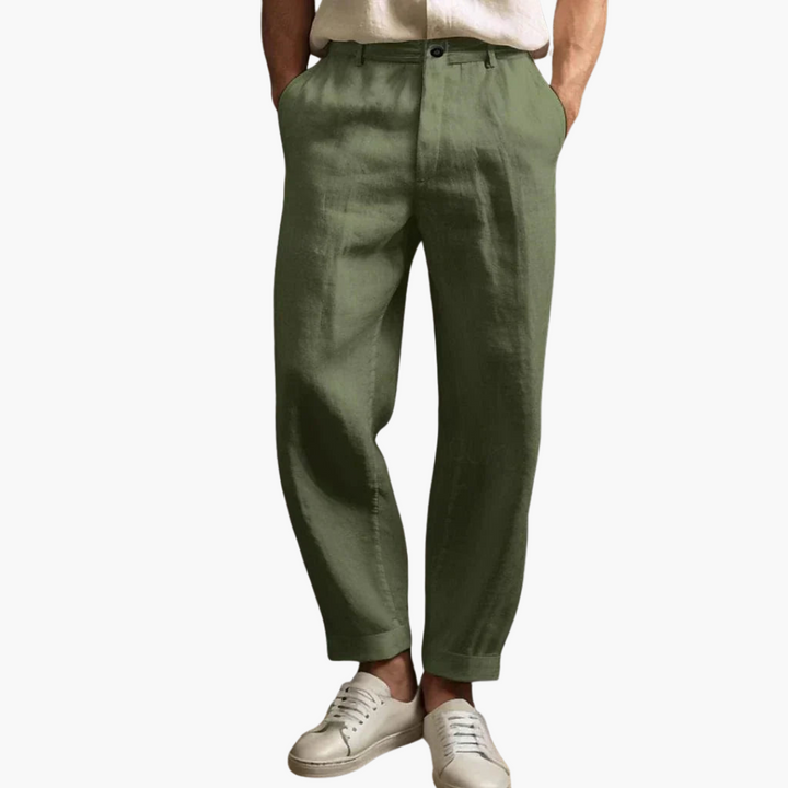 Pantaloni Uomo Lino Slim Fit Casual Estivi | Altivaro