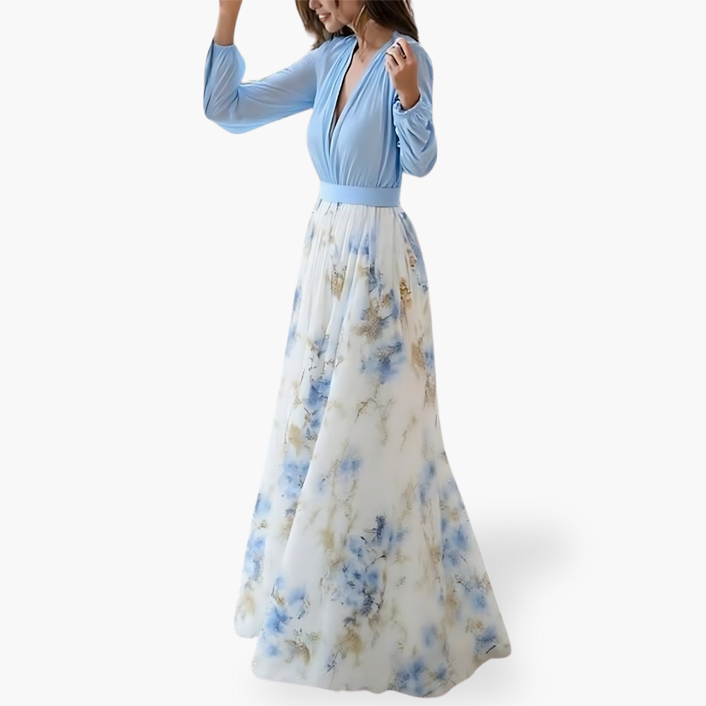 Vestito Lungo Chiffon Donna Floreale | Altivaro-Altivaro