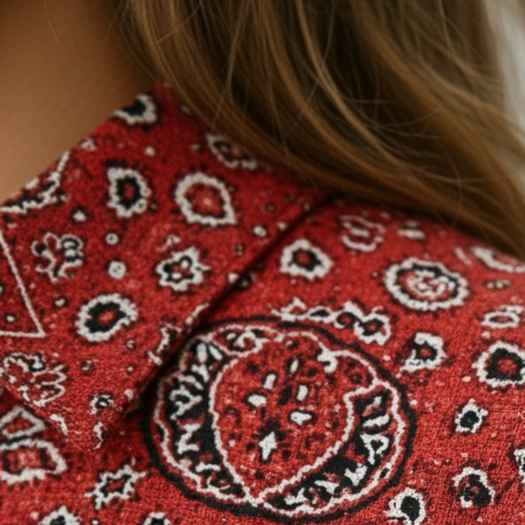 Camicia donna a maniche lunghe in cotone con tasche | Altivaro