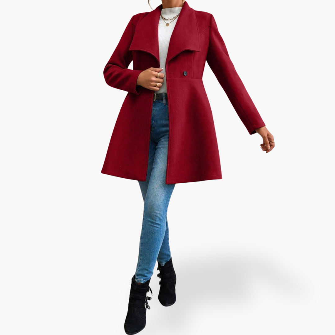 Cappotto Donna con Colletto e Bottoni | Altivaro