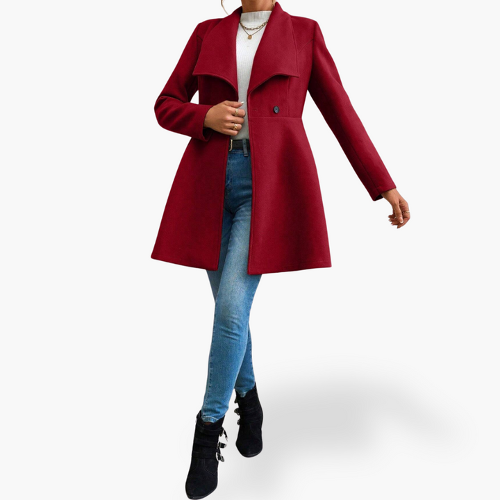 Cappotto Donna con Colletto e Bottoni | Altivaro