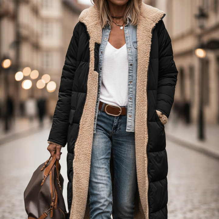 Cappotto invernale sintetico foderato da donna | Altivaro
