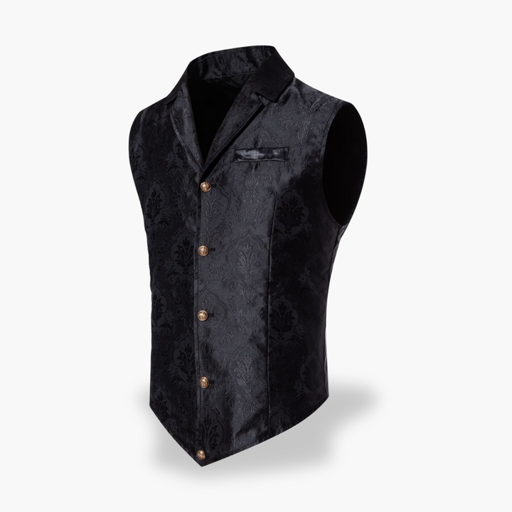 Gilet Uomo da Cerimonia in Raso Jacquard con Bottoni | Altivaro