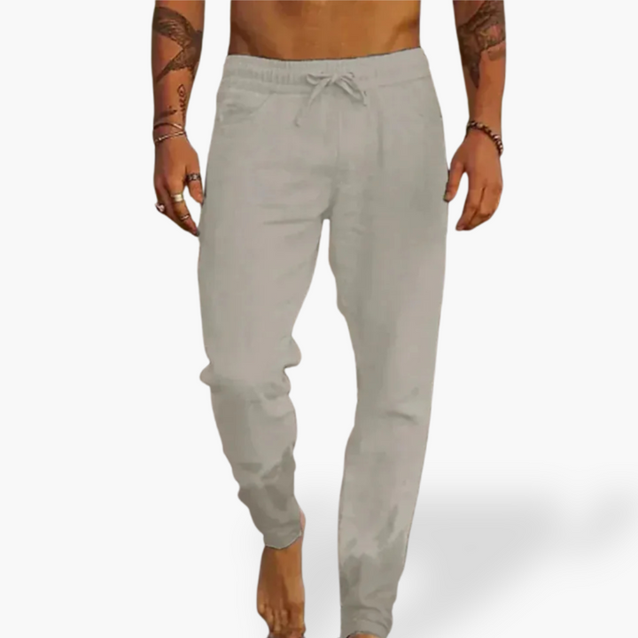 Pantaloni Lino Uomo Casual Jogger Leggeri | Altivaro-Altivaro