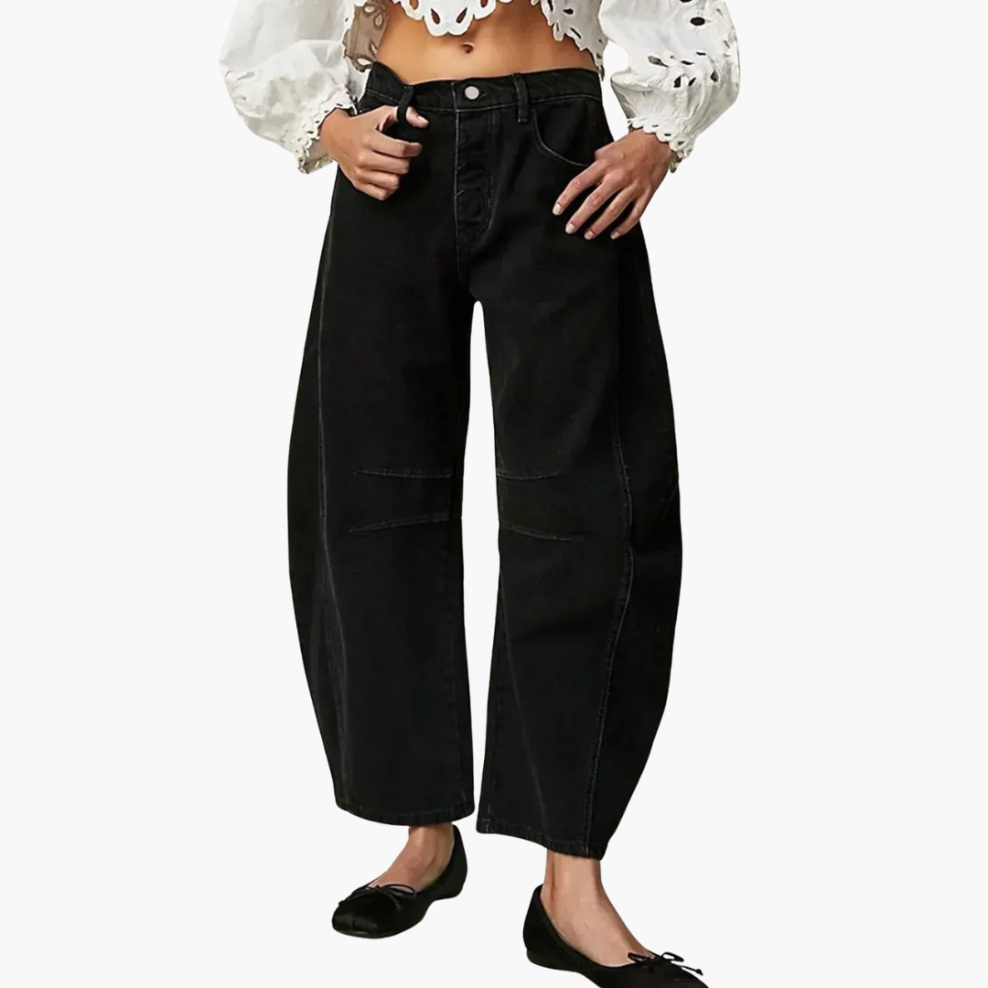 Jeans Donna a Gamba Larga, Denim Leggero | Altivaro