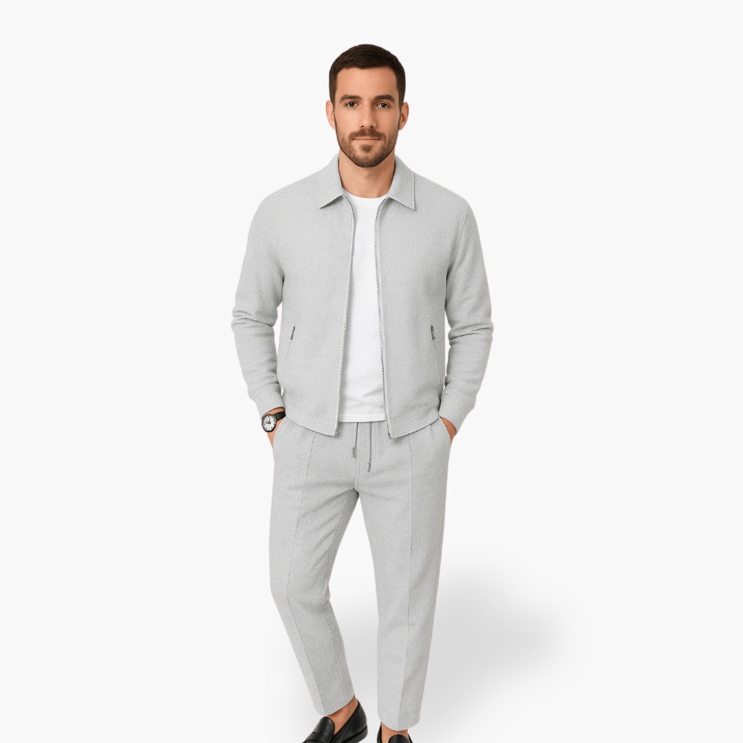 Completo Uomo in Maglia Waffle con Giacca e Pantaloni | Altivaro