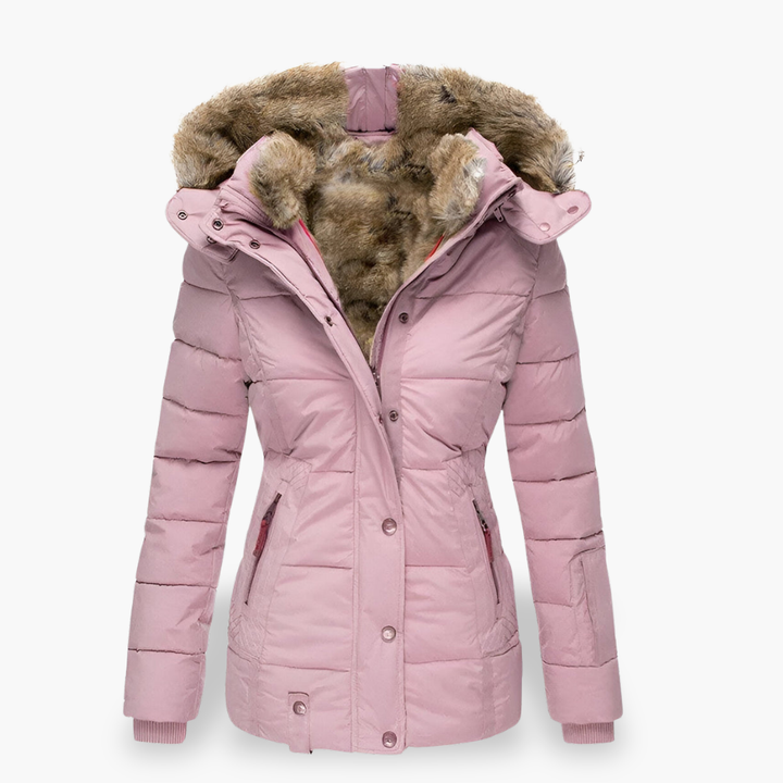 Piumino Donna Invernale con Cappuccio e Fodera in Pelliccia | Altivaro
