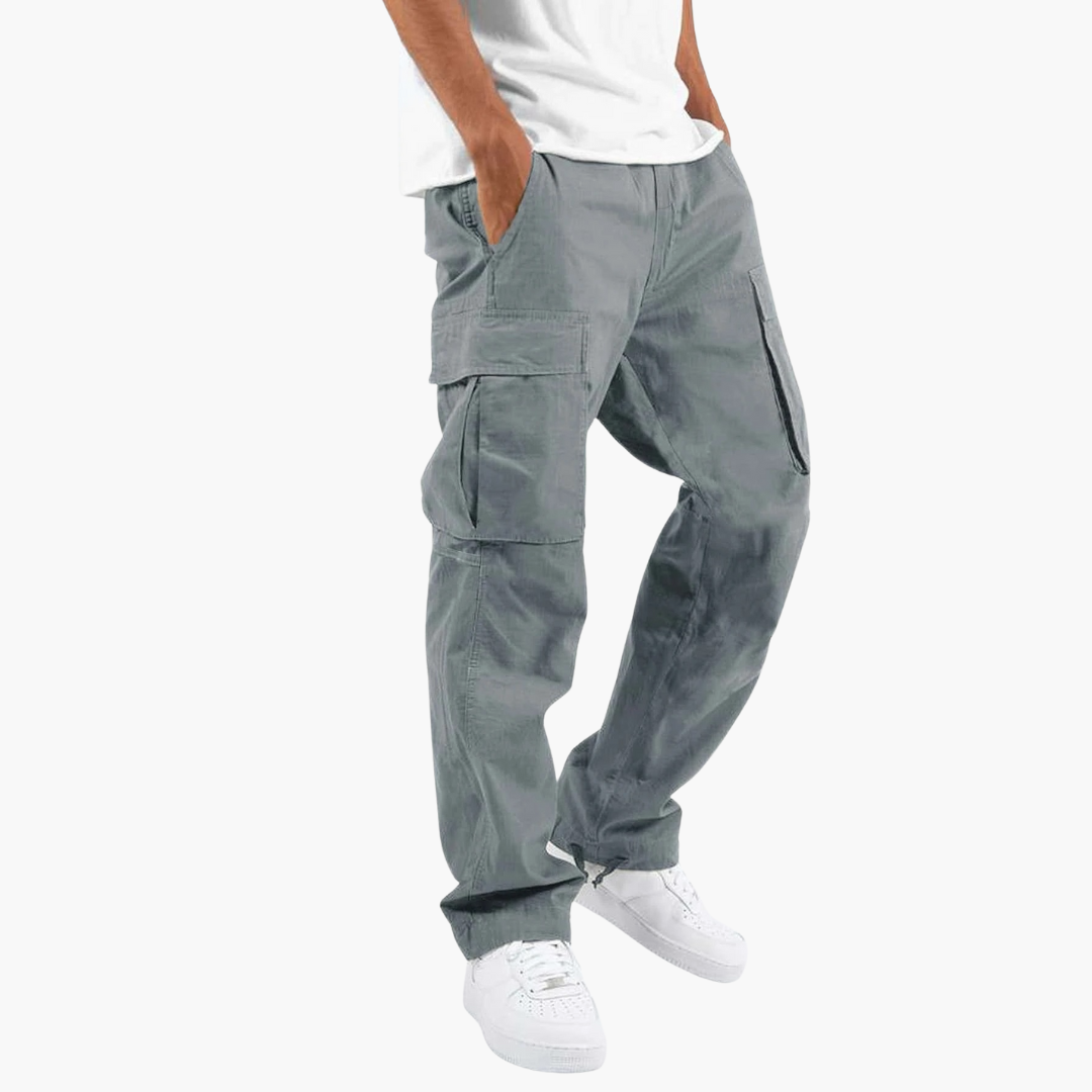 Pantaloni Cargo Uomo Cotone Tasche Laterali Casual | Altivaro