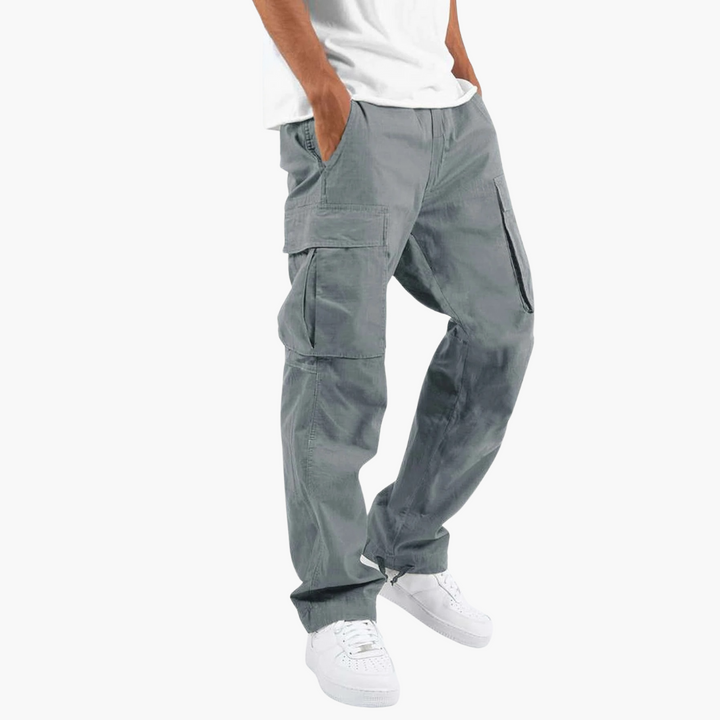 Pantaloni Cargo Uomo Cotone Tasche Laterali Casual | Altivaro