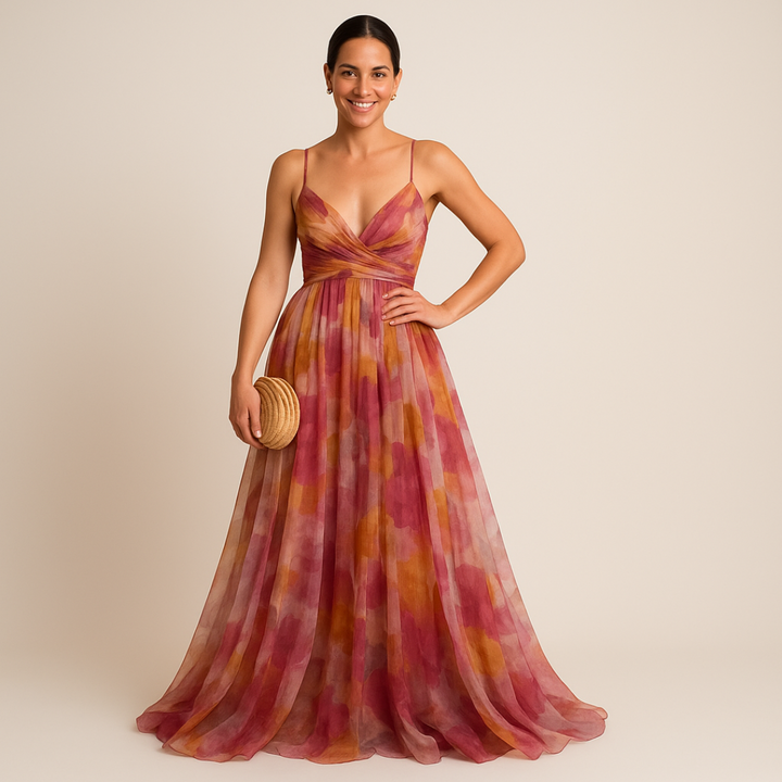 Abito Lungo Estivo da Donna con Stampa Floreale Elegante | Altivaro-Altivaro